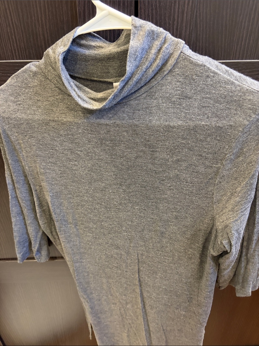 Glitz Gray Knit Crewneck Top
